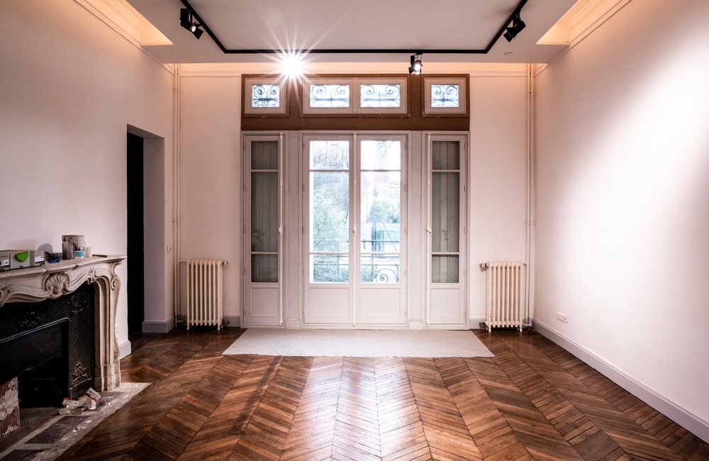 Pose parquet chevrons