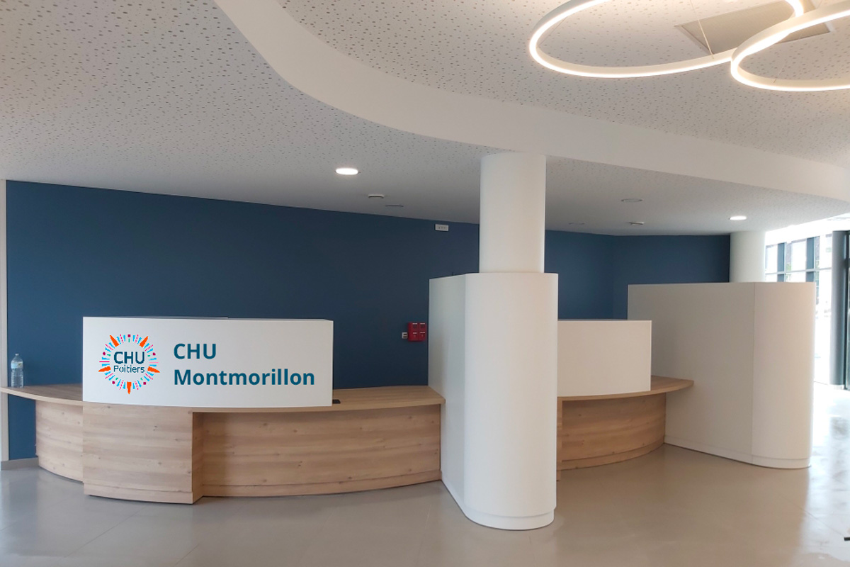 Menuiserie intérieure et agencement pour le CHU Montmorillon de Poitiers